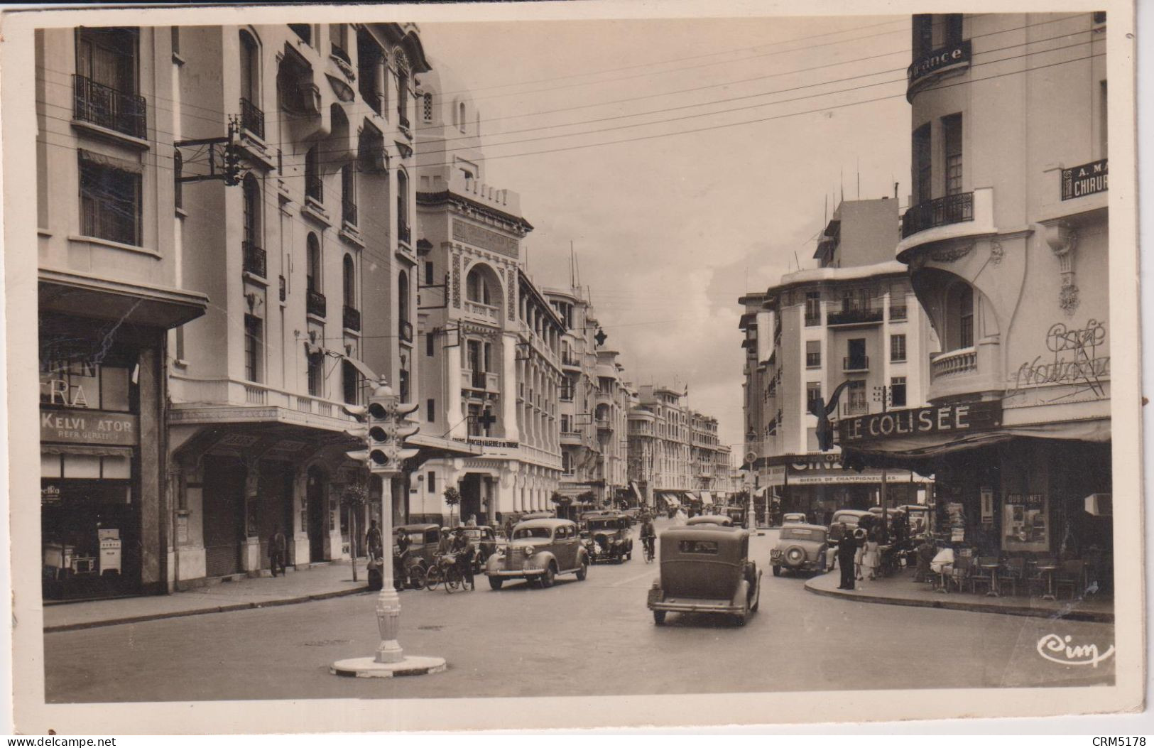 CPA -CASABLANCA-rue De MARSEILLE-LE COLISEE-voitures Anciennes-animé1941 , - Casablanca