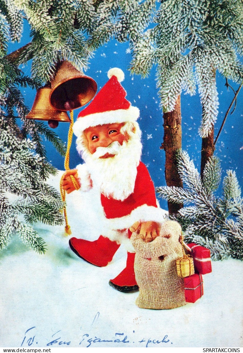 WEIHNACHTSMANN SANTA CLAUS WEIHNACHTSFERIEN Vintage Postkarte CPSM #PAK025.DE - Santa Claus