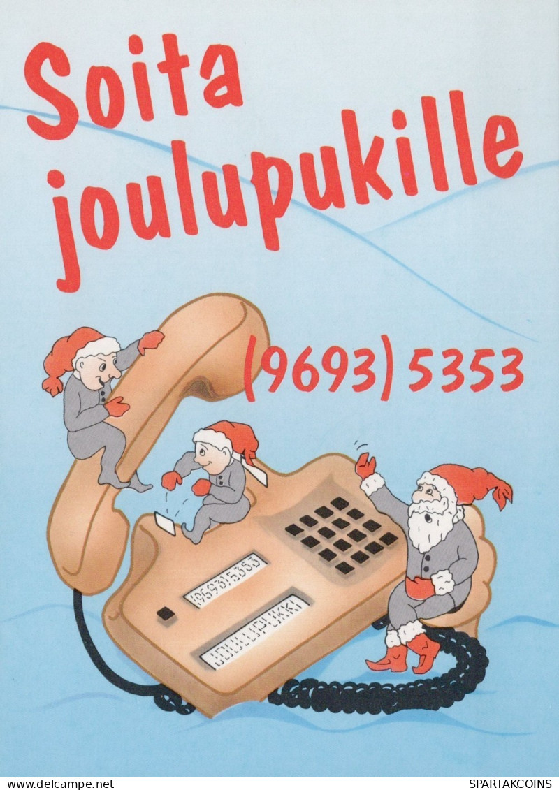 WEIHNACHTSMANN SANTA CLAUS WEIHNACHTSFERIEN Vintage Postkarte CPSM #PAJ955.DE - Santa Claus