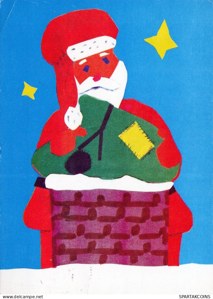 WEIHNACHTSMANN SANTA CLAUS WEIHNACHTSFERIEN Vintage Postkarte CPSM #PAJ748.DE - Santa Claus