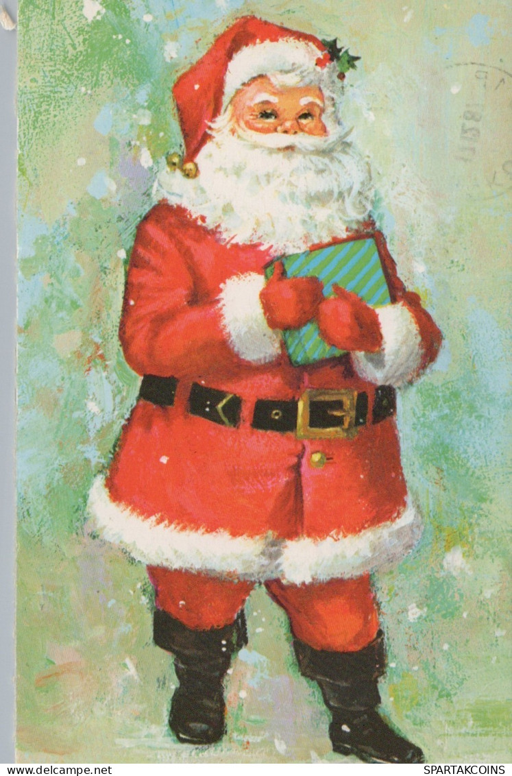 WEIHNACHTSMANN SANTA CLAUS WEIHNACHTSFERIEN Vintage Postkarte CPSM #PAJ676.DE - Santa Claus