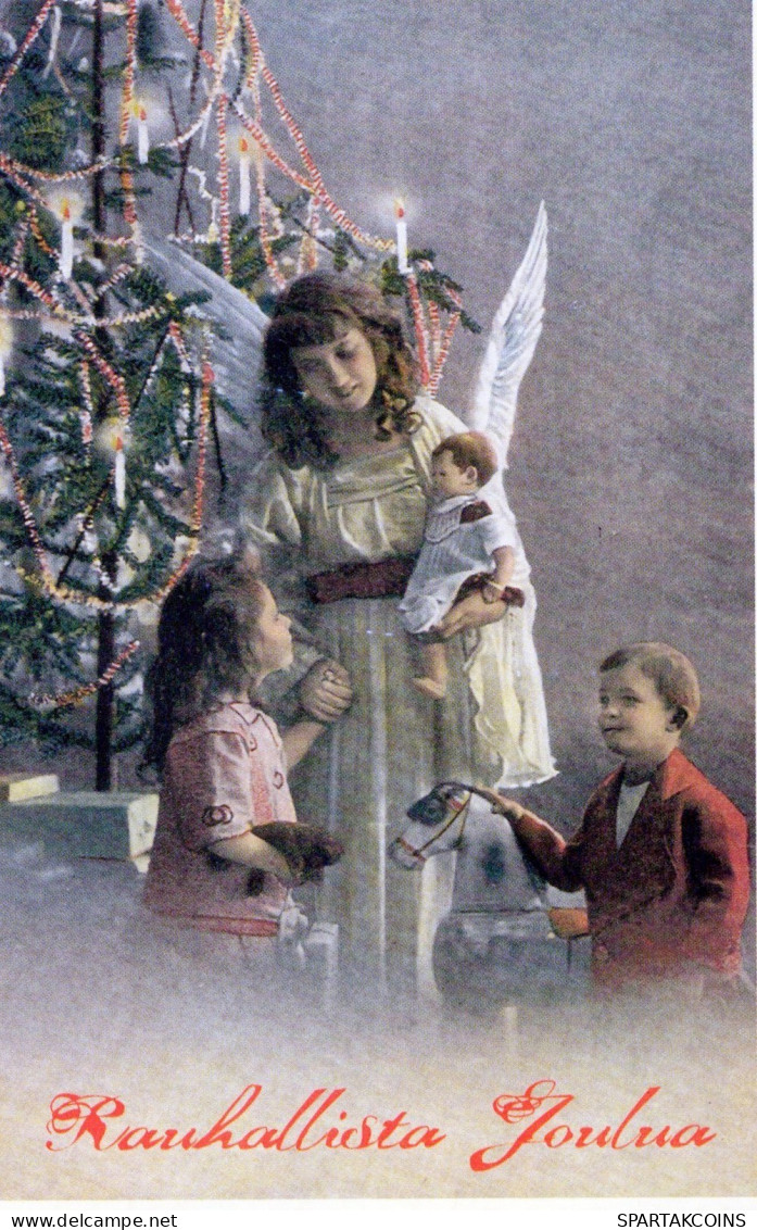 ENGEL WEIHNACHTSFERIEN Feiern & Feste Vintage Ansichtskarte Postkarte CPSM #PAH464.DE - Angels