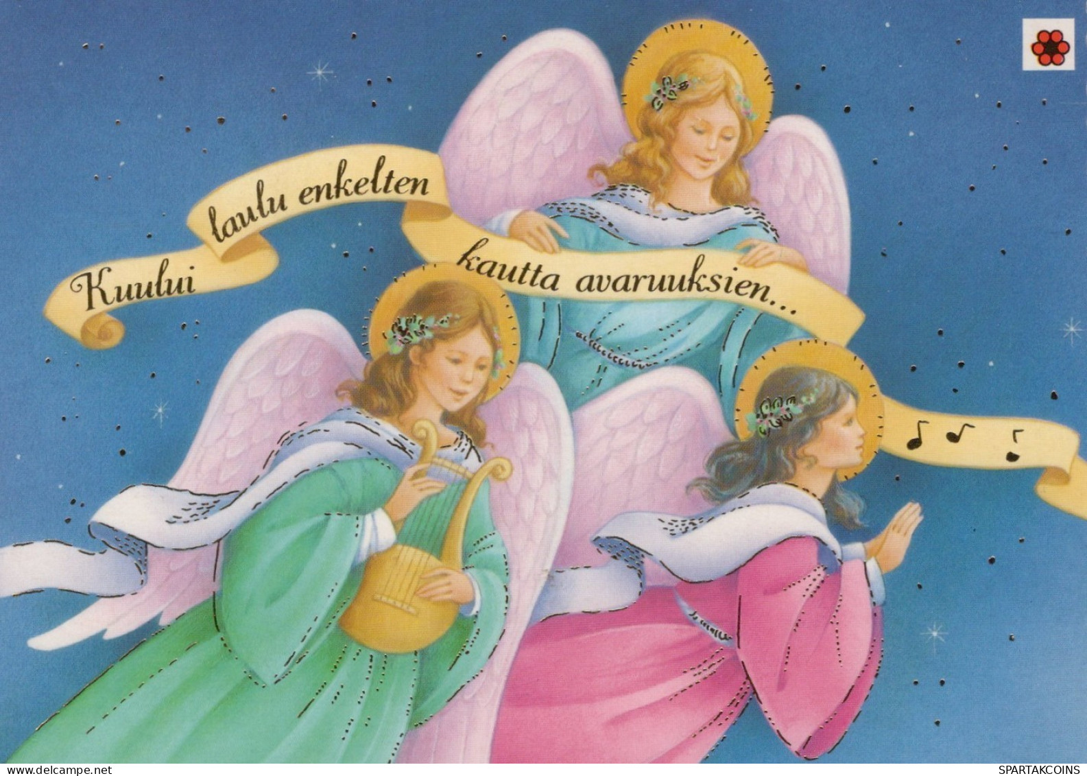 ENGEL WEIHNACHTSFERIEN Feiern & Feste Vintage Ansichtskarte Postkarte CPSM #PAH586.DE - Anges