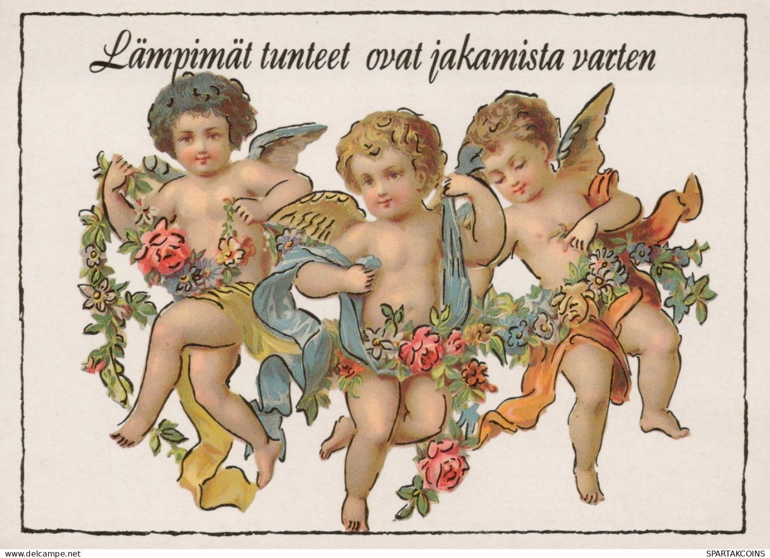 ENGEL WEIHNACHTSFERIEN Feiern & Feste Vintage Ansichtskarte Postkarte CPSM #PAH331.DE - Anges