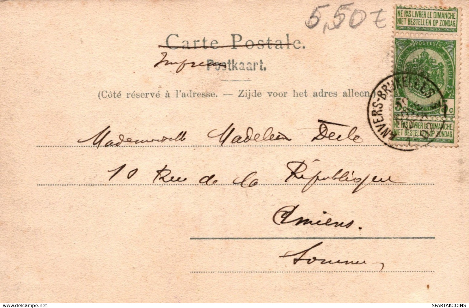 BÉLGICA AMBERES Postal CPA #PAD353.ES - Antwerpen