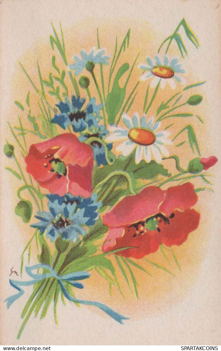 FLORES Vintage Tarjeta Postal CPSMPF #PKG049.ES - Bloemen