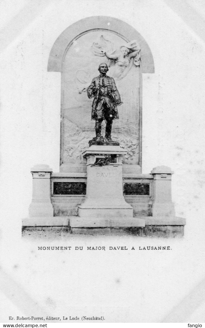 Lausanne - " Monument Du Major DAVEL à Lausanne " ; Edit:Er. Robert à Le Locle - - Other & Unclassified