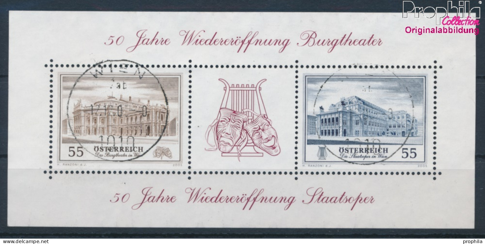 Österreich Block30 (kompl.Ausg.) Gestempelt 2005 Burgtheater (10404439 - Used Stamps