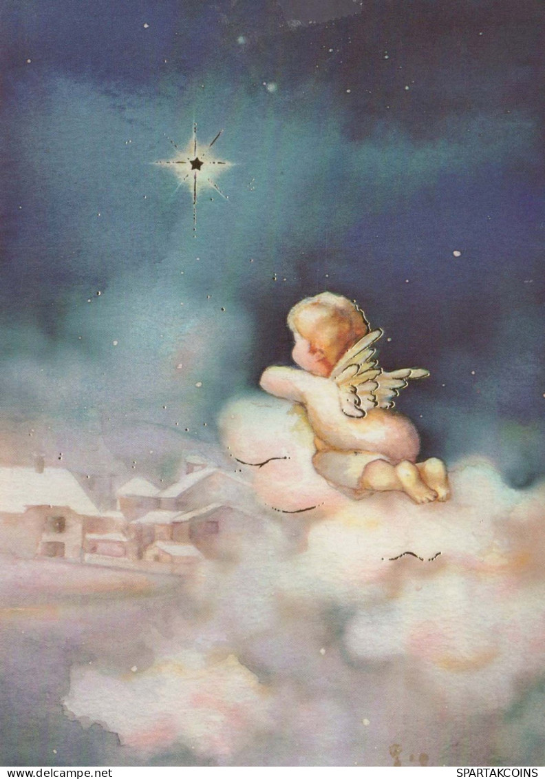 ÁNGEL Navidad Vintage Tarjeta Postal CPSM #PBP364.ES - Anges