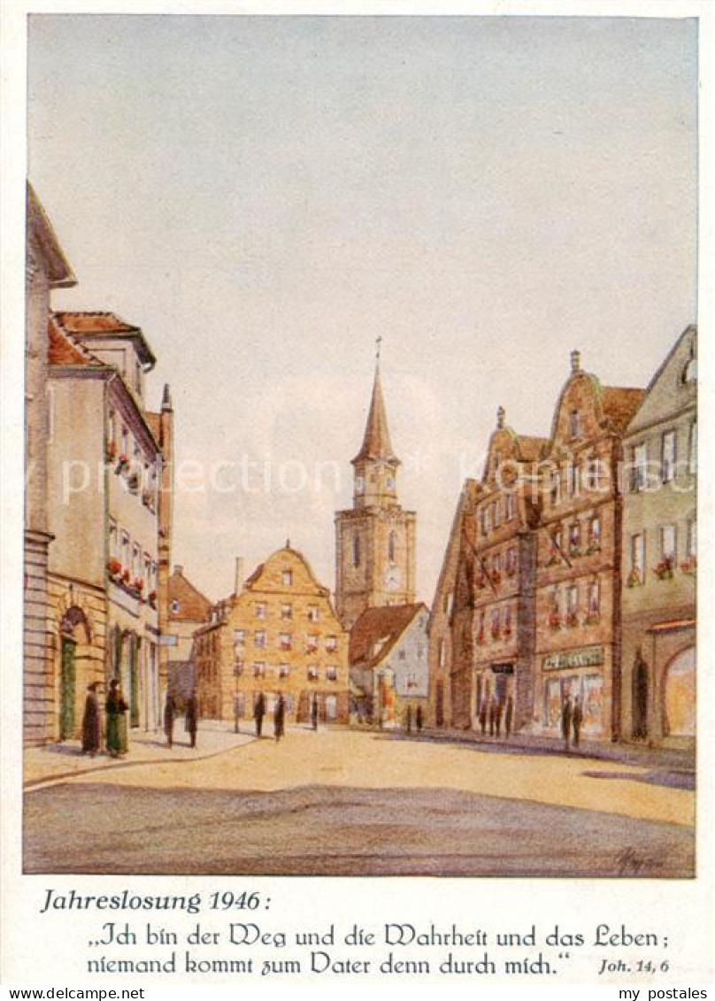 73865876 Fuerth Bayern Altstadt Gruener Markt Mit Turm Der St. Michaels-Kirche N - Fuerth