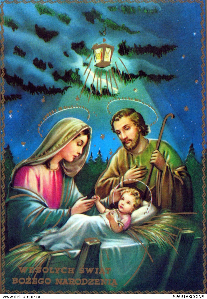 Virgen María Virgen Niño JESÚS Navidad Religión Vintage Tarjeta Postal CPSM #PBB908.ES - Virgen Mary & Madonnas