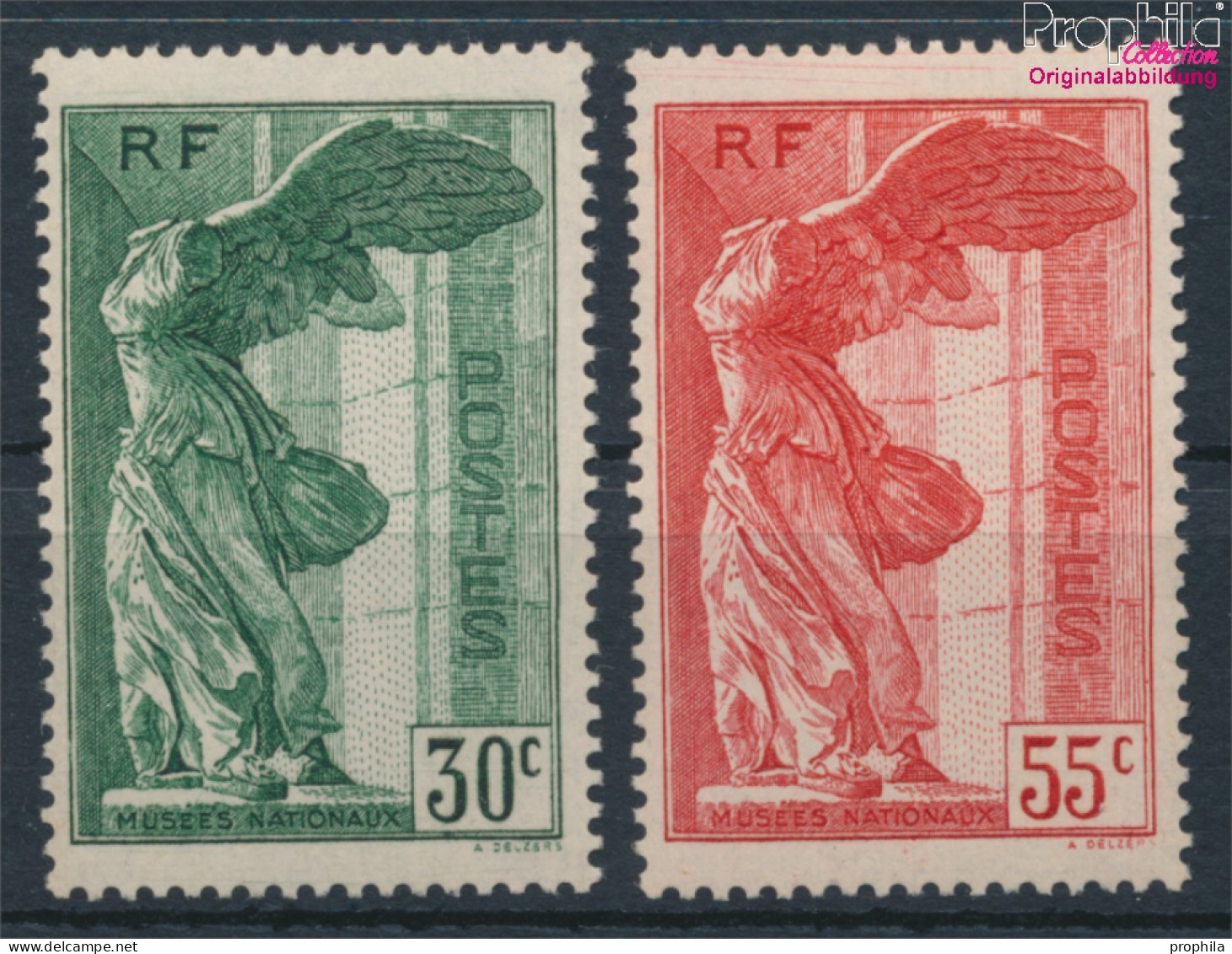Frankreich 359-360 (kompl.Ausg.) Mit Falz 1937 Nationalmuseum (10391177 - Neufs