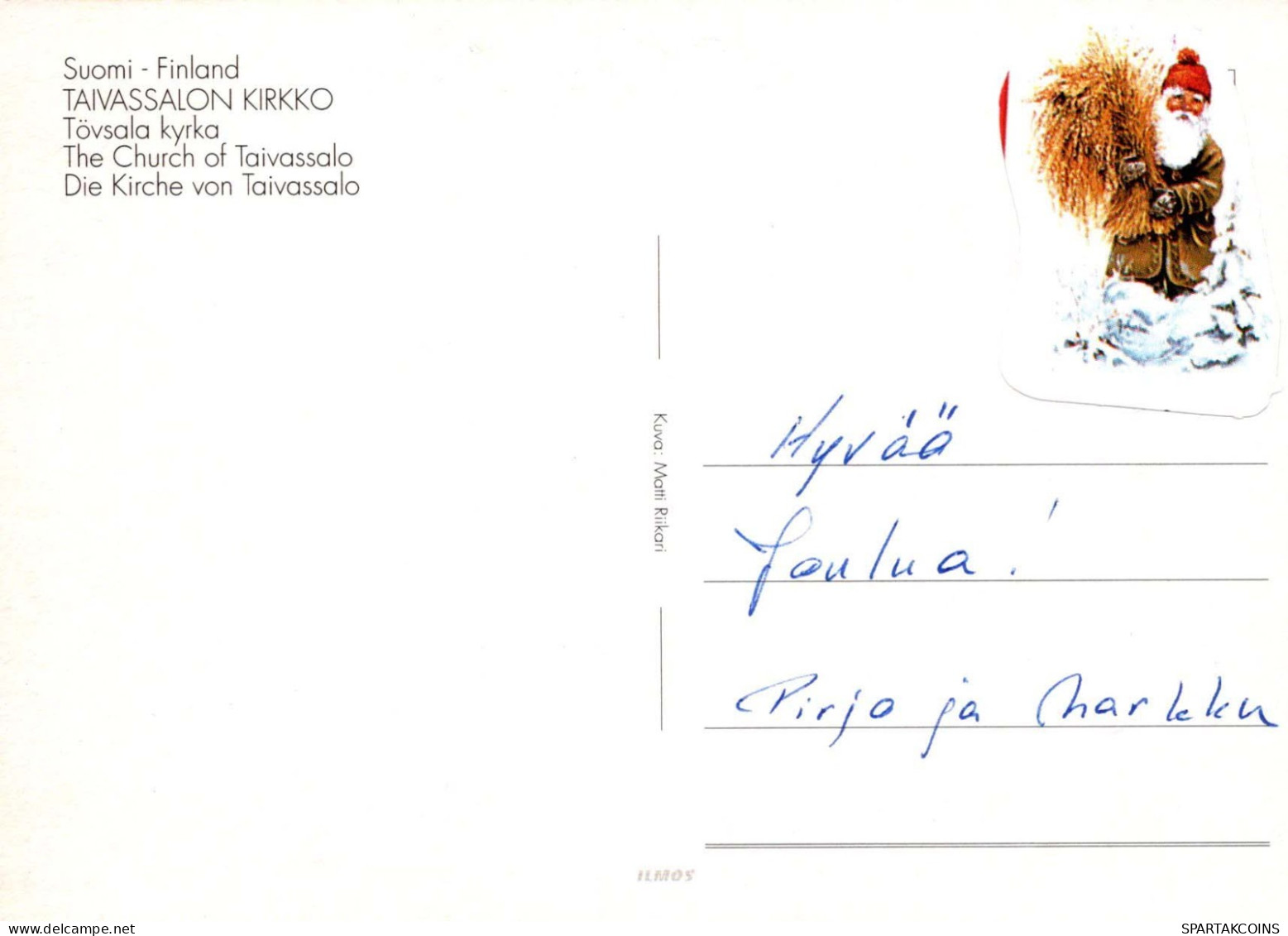 Feliz Año Navidad IGLESIA Vintage Tarjeta Postal CPSM #PAY321.ES - Neujahr