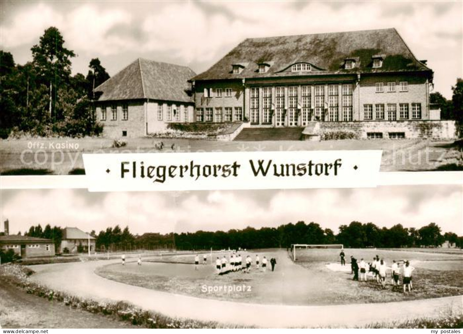 73832043 Wunstorf Fliegerhorst Offiziers Kasino Sportplatz Wunstorf - Steinhude