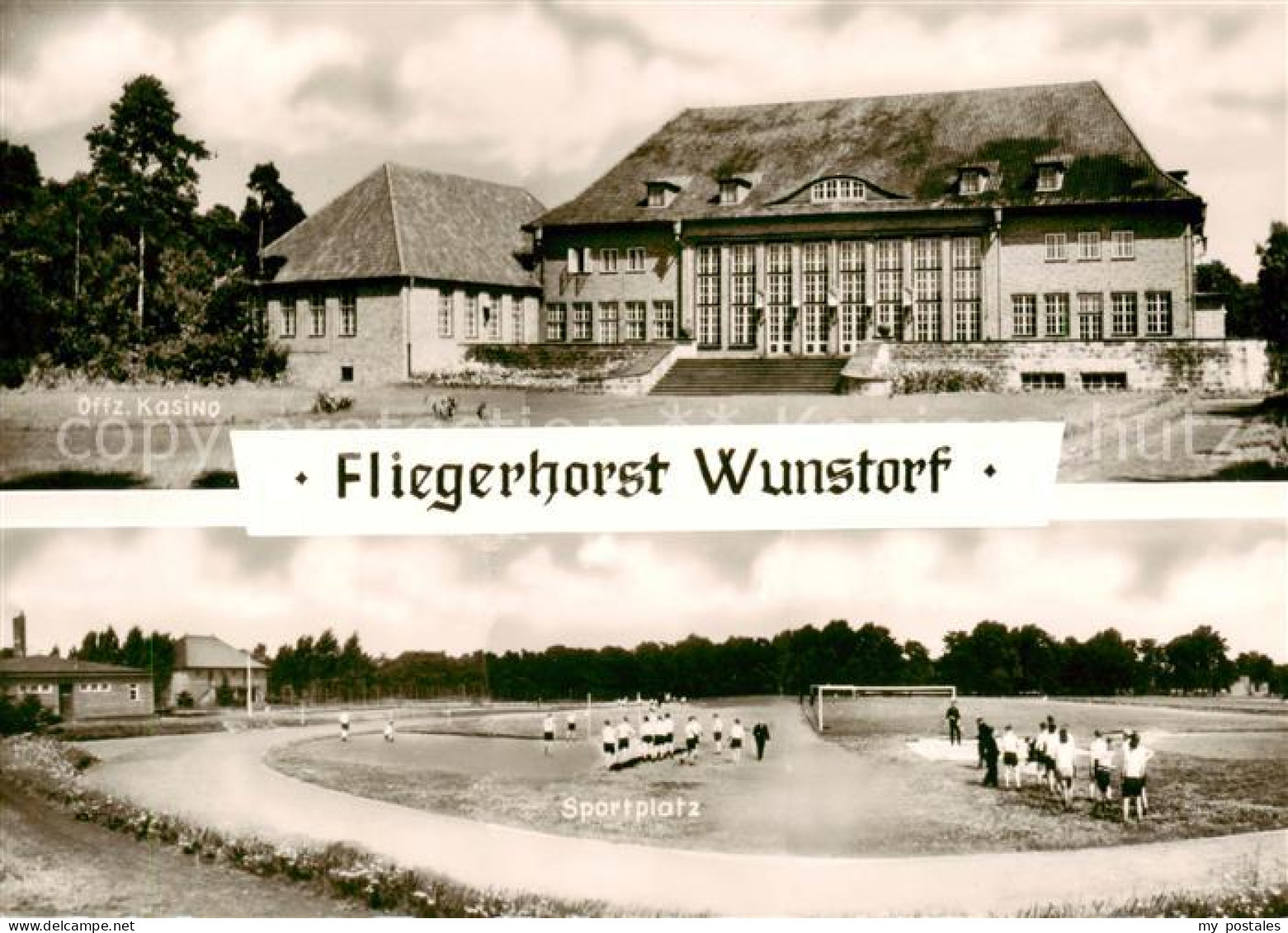 73832042 Wunstorf Fliegerhorst Offiziers Kasino Sportplatz Wunstorf - Steinhude