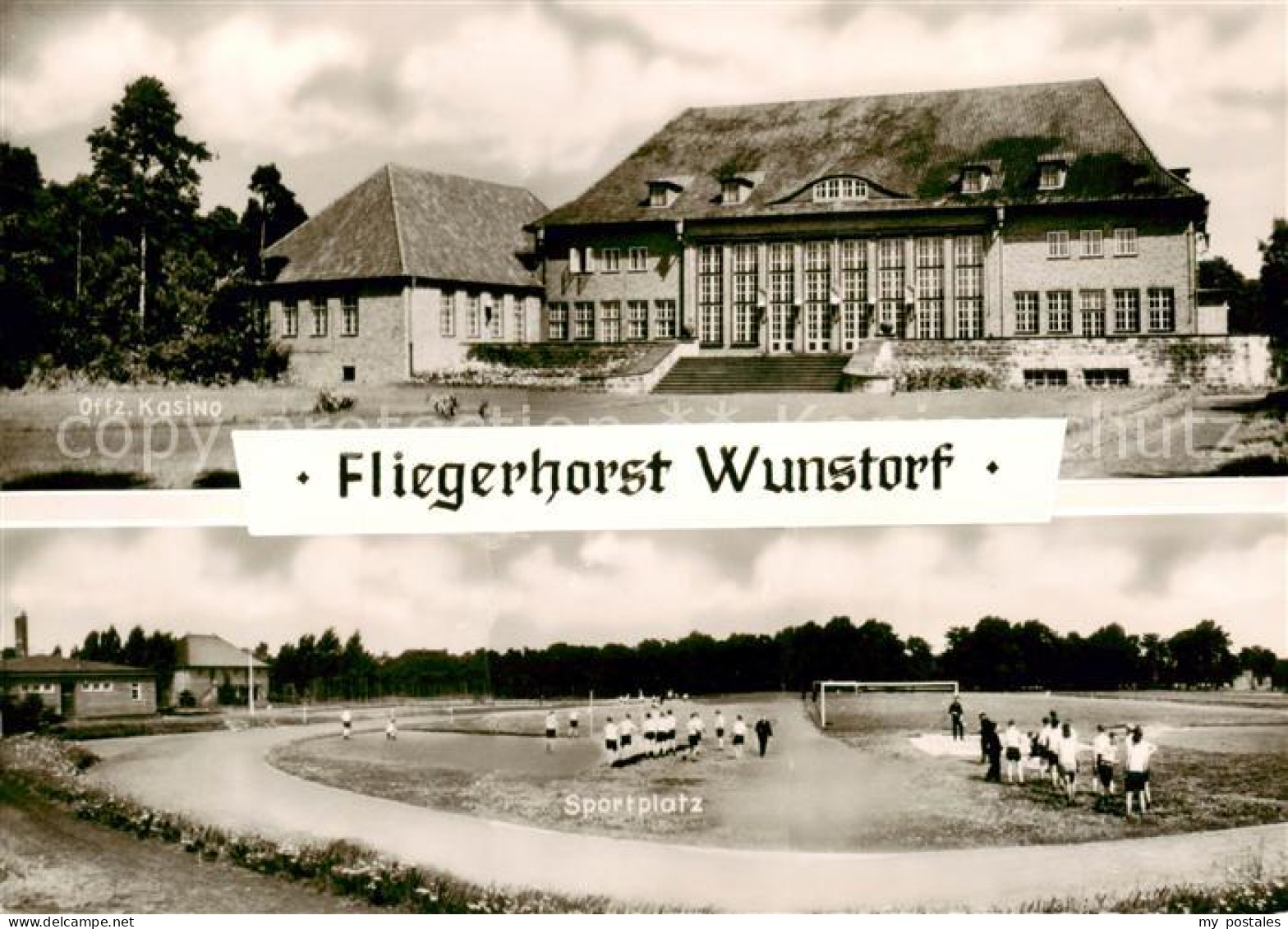 73832041 Wunstorf Fliegerhorst Offiziers Kasino Sportplatz Wunstorf - Steinhude