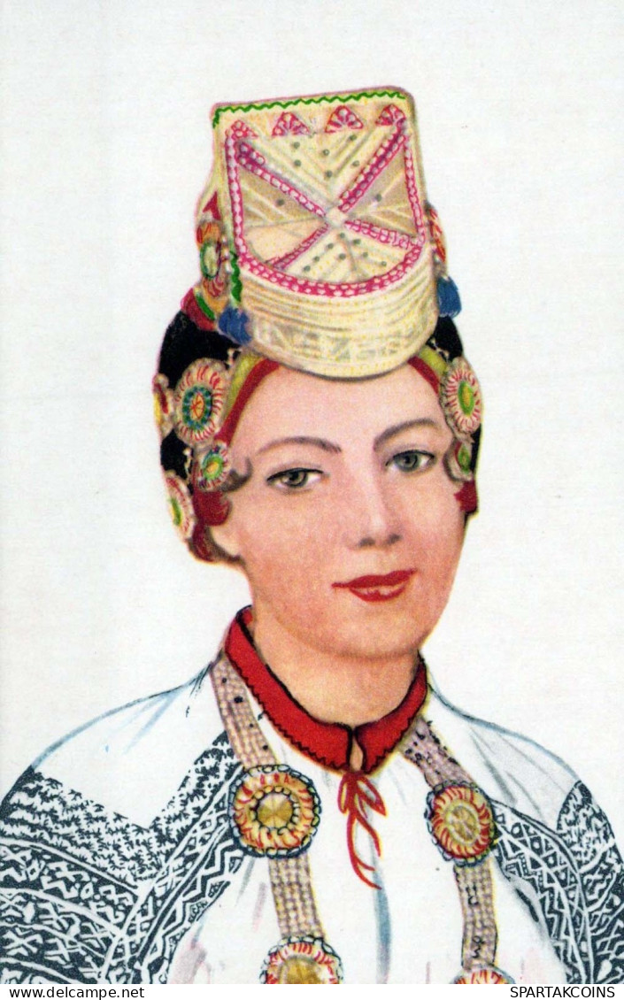 WOMEN'S CLOTHING XIX CENTURY UdSSR Vintage Ansichtskarte Postkarte CPSMPF #PKG988.DE - Costumes