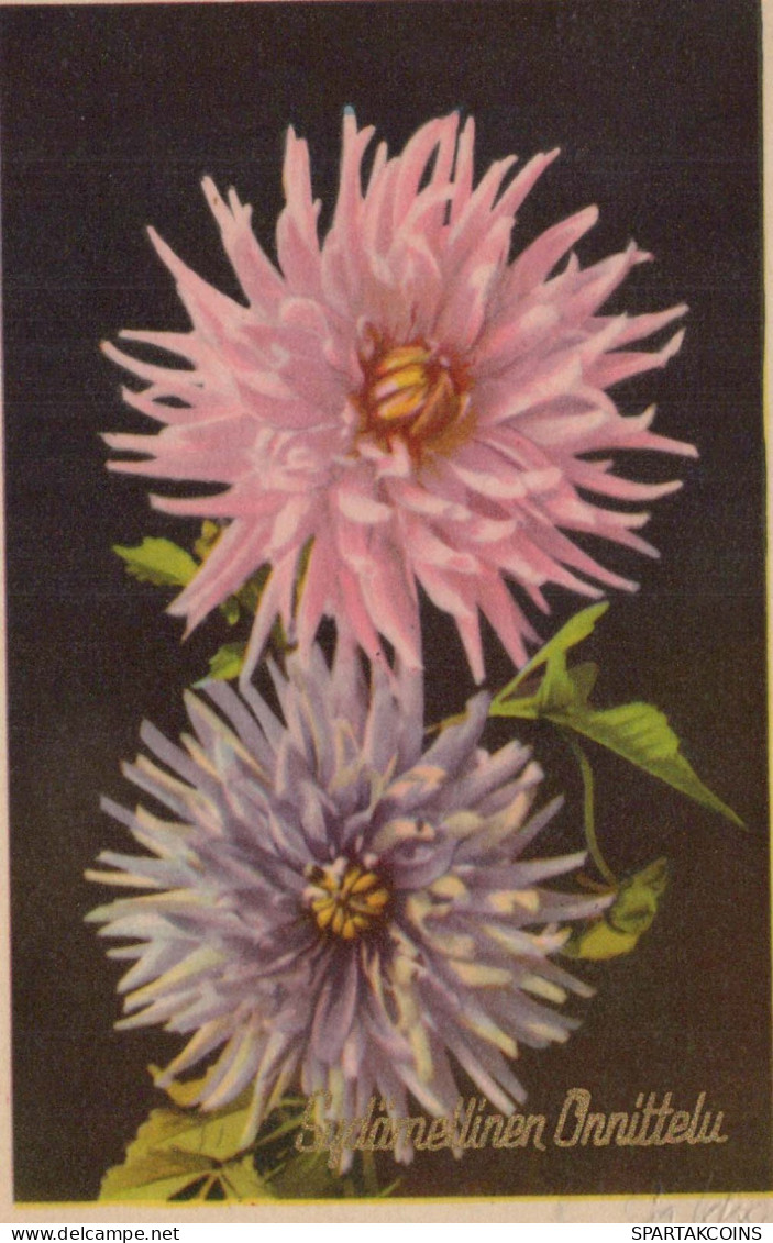 FLOWERS Vintage Ansichtskarte Postkarte CPA #PKE567.DE - Fleurs