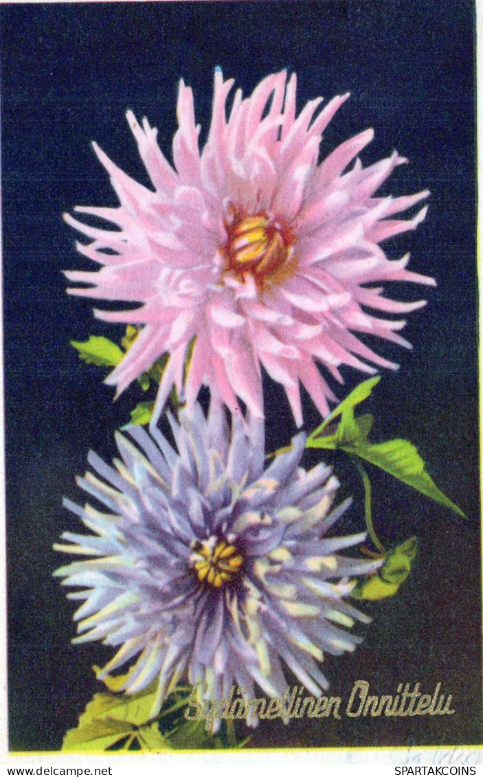 FLOWERS Vintage Ansichtskarte Postkarte CPA #PKE567.DE - Flowers