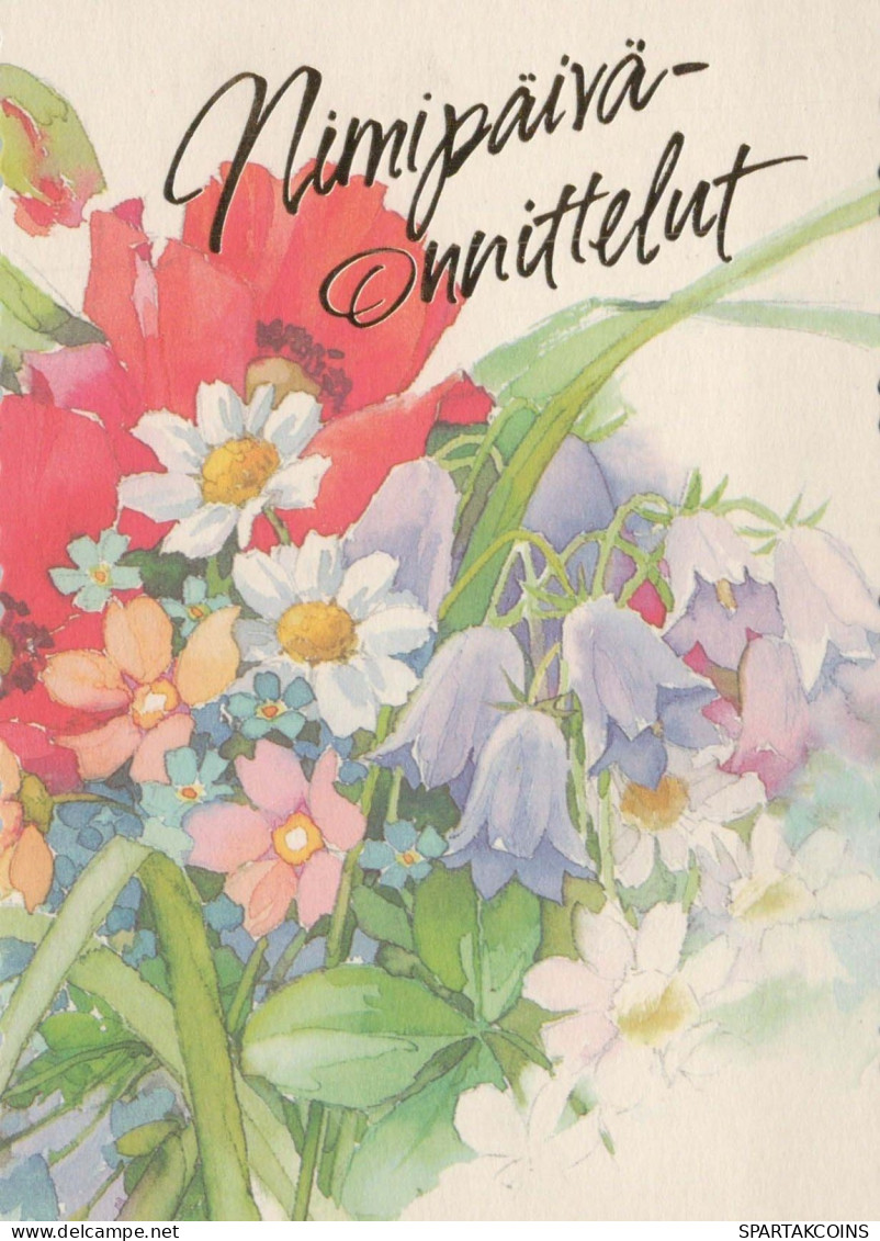 FLOWERS Vintage Ansichtskarte Postkarte CPSM #PBZ393.DE - Flowers