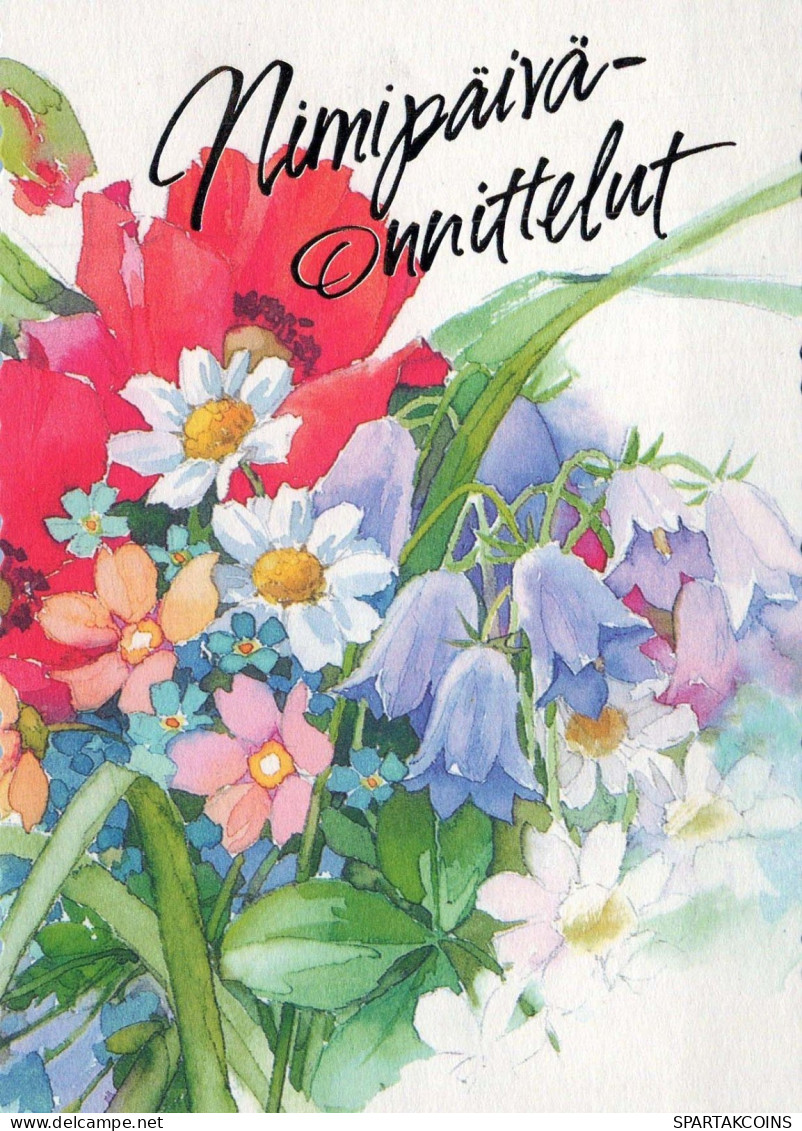 FLOWERS Vintage Ansichtskarte Postkarte CPSM #PBZ393.DE - Flowers
