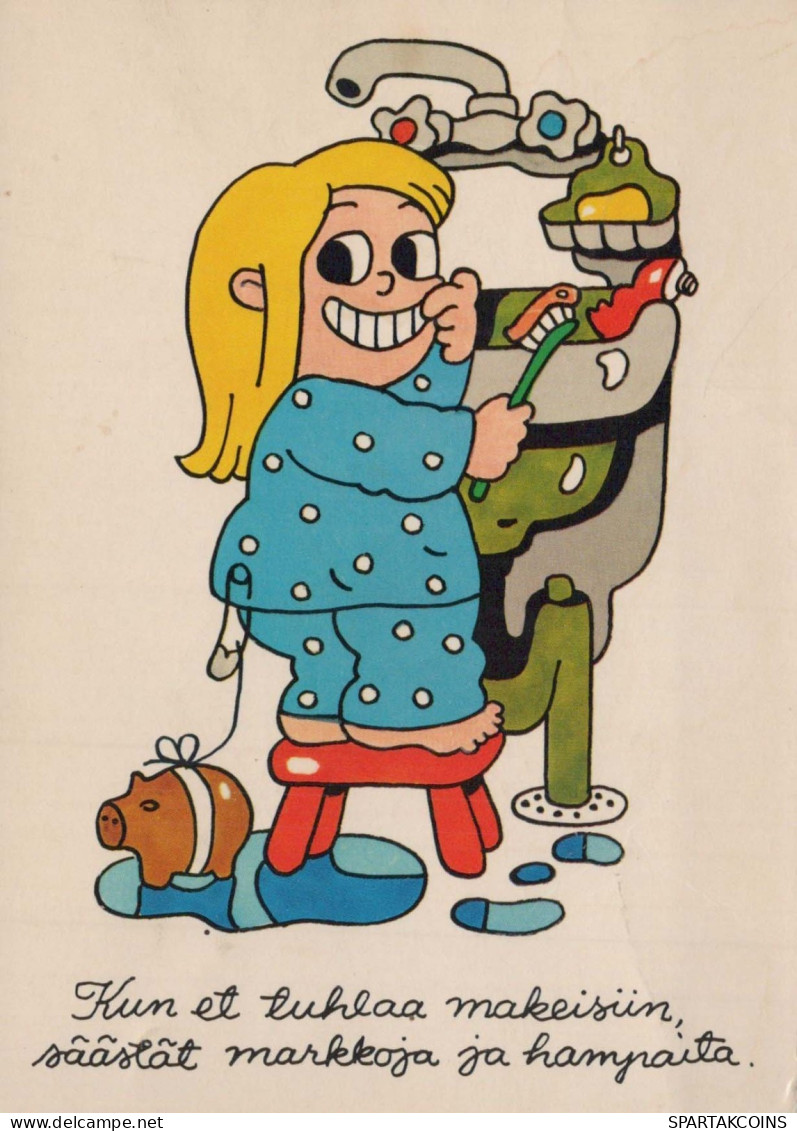 KINDER HUMOR Vintage Ansichtskarte Postkarte CPSM #PBV170.DE - Humorous Cards