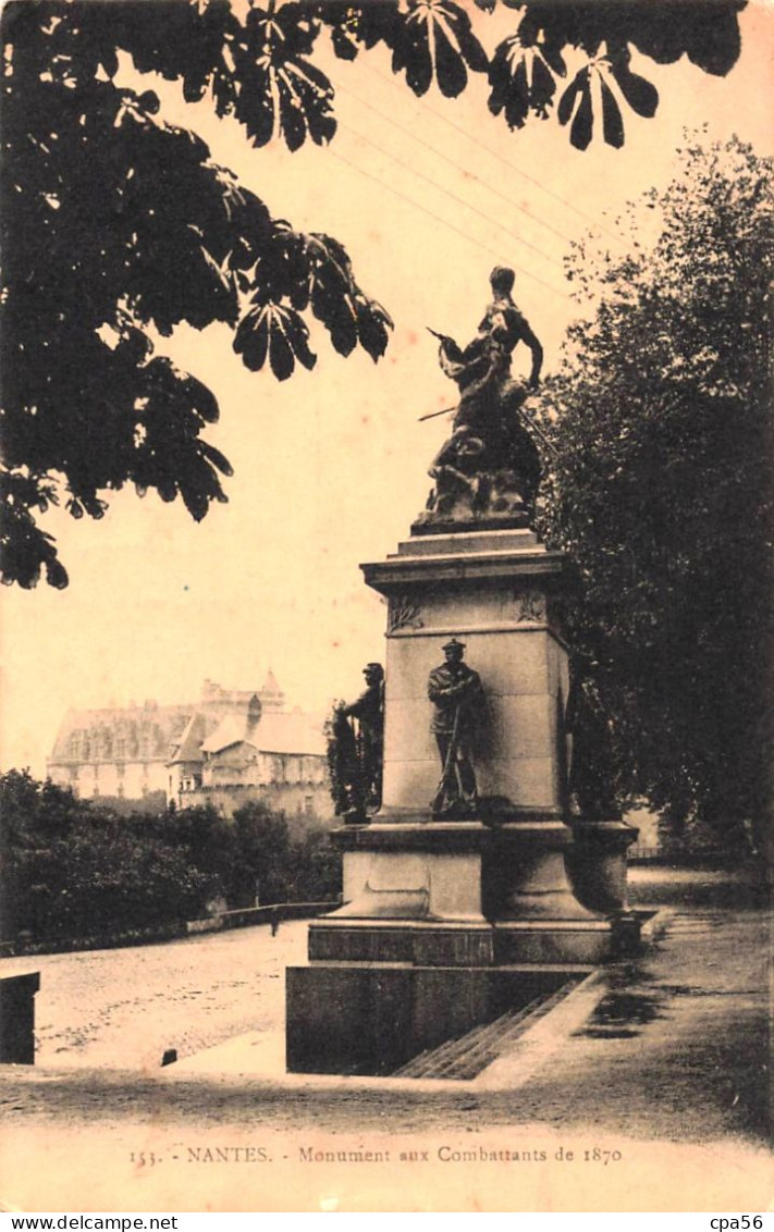 NANTES - Monument Aux Combattants De 1870 - VENTE DIRECTE X - Nantes