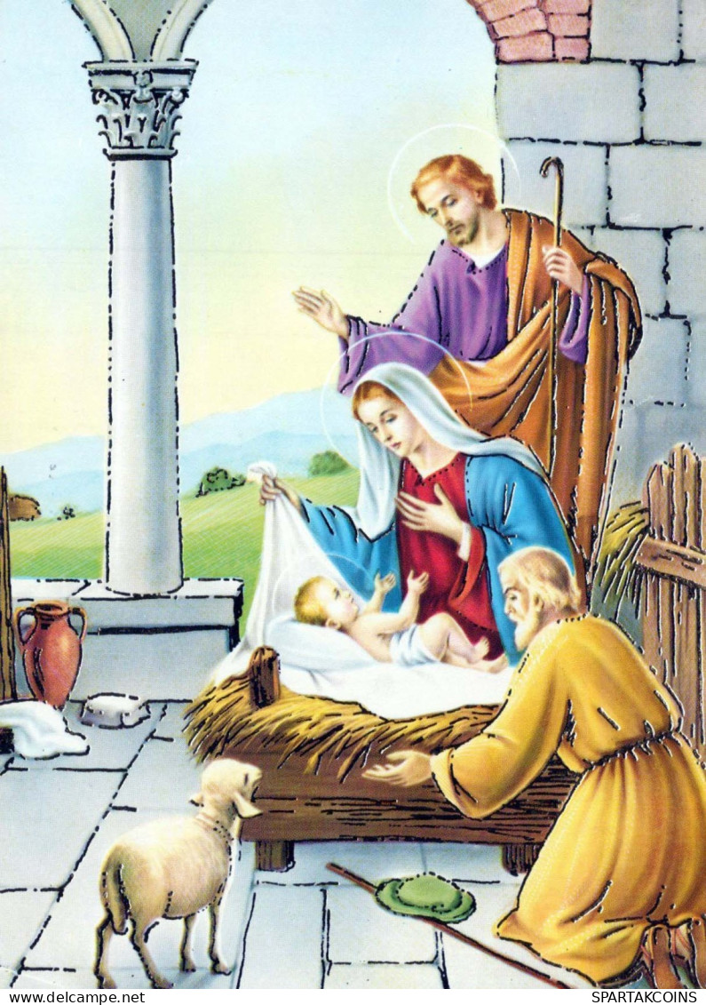 Jungfrau Maria Madonna Jesuskind Religion Vintage Ansichtskarte Postkarte CPSM #PBQ009.DE - Jungfräuliche Marie Und Madona