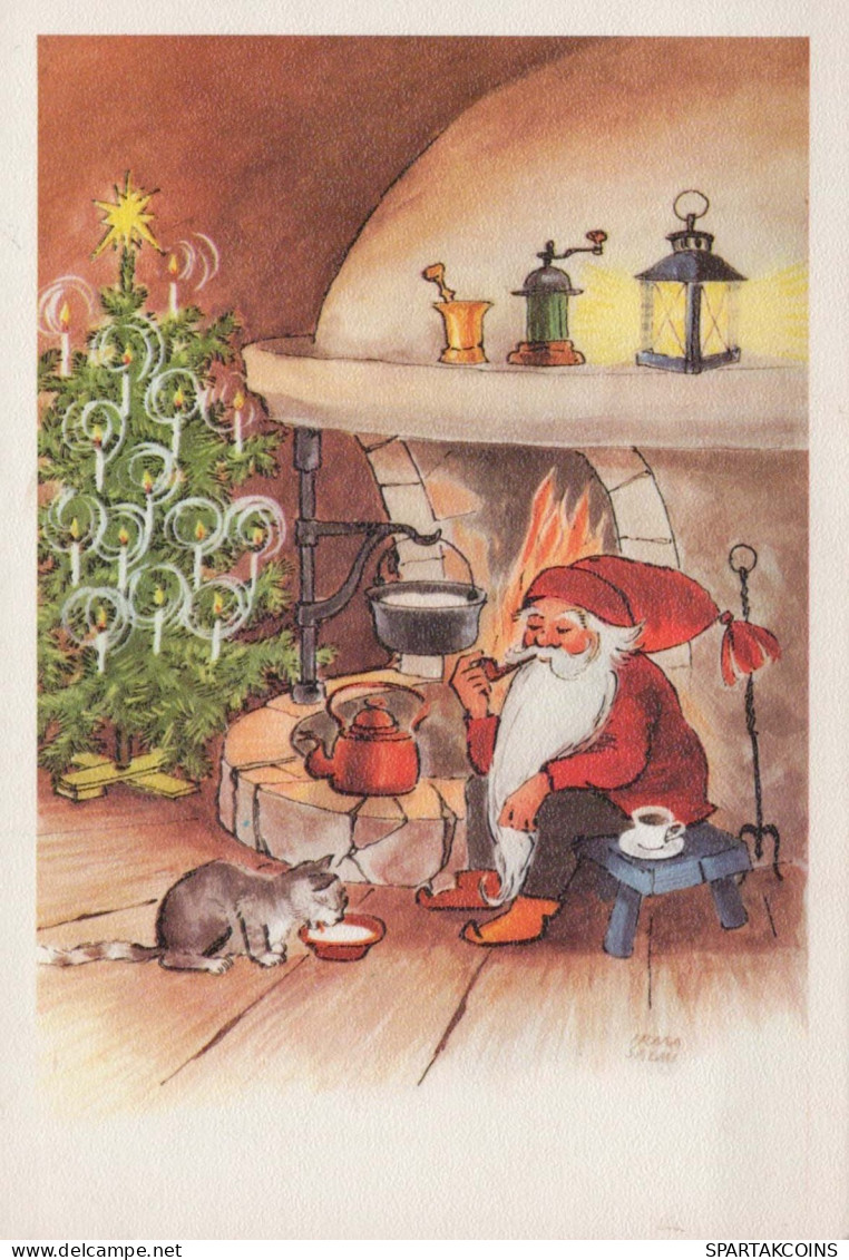 WEIHNACHTSMANN SANTA CLAUS Neujahr Weihnachten Vintage Ansichtskarte Postkarte CPSM #PBL118.DE - Santa Claus
