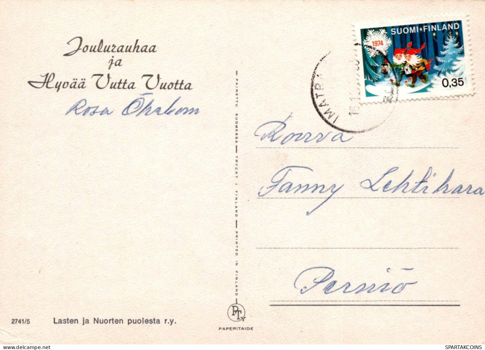 Neujahr Weihnachten KERZE Vintage Ansichtskarte Postkarte CPSM #PAZ606.DE - New Year