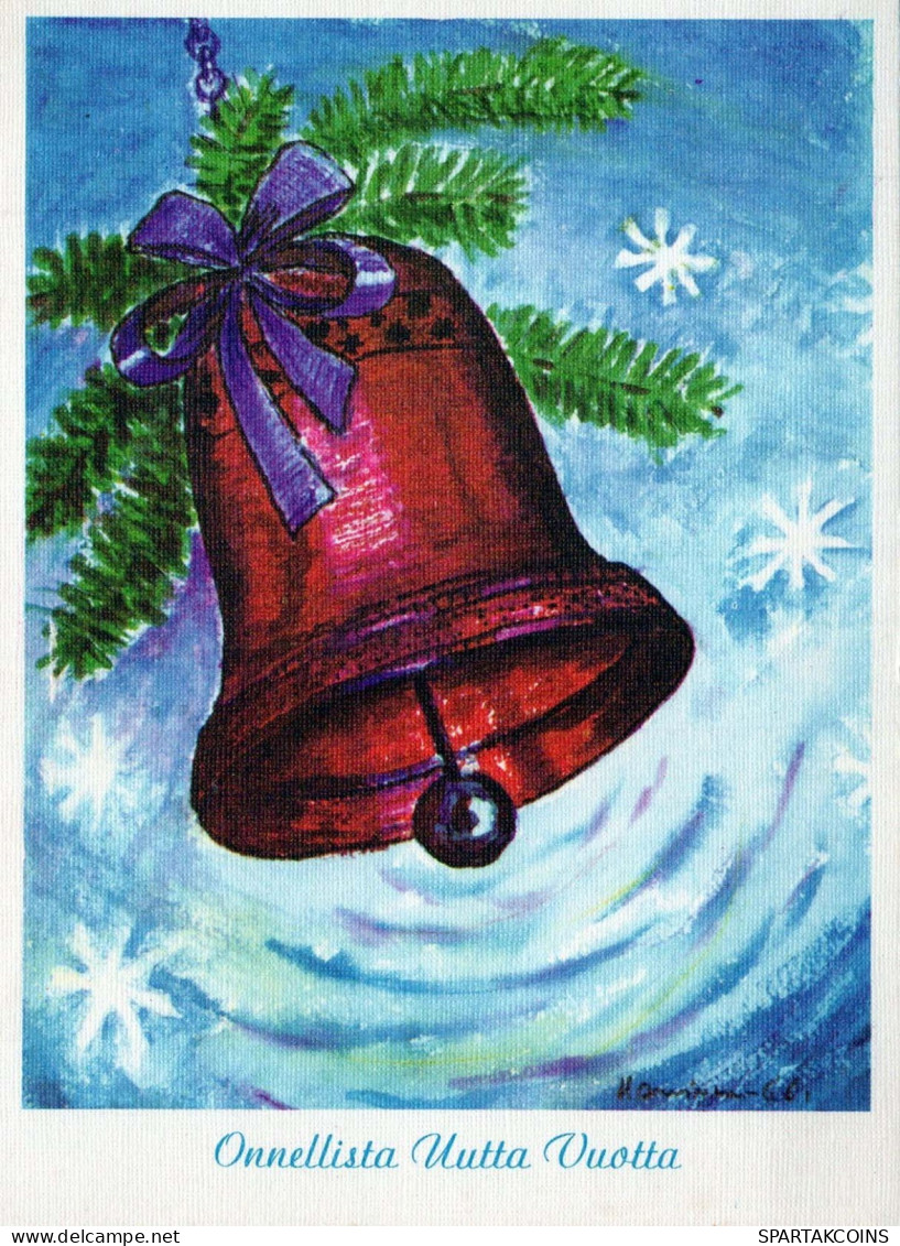 Neujahr Weihnachten BELL Vintage Ansichtskarte Postkarte CPSM #PAY647.DE - Nouvel An