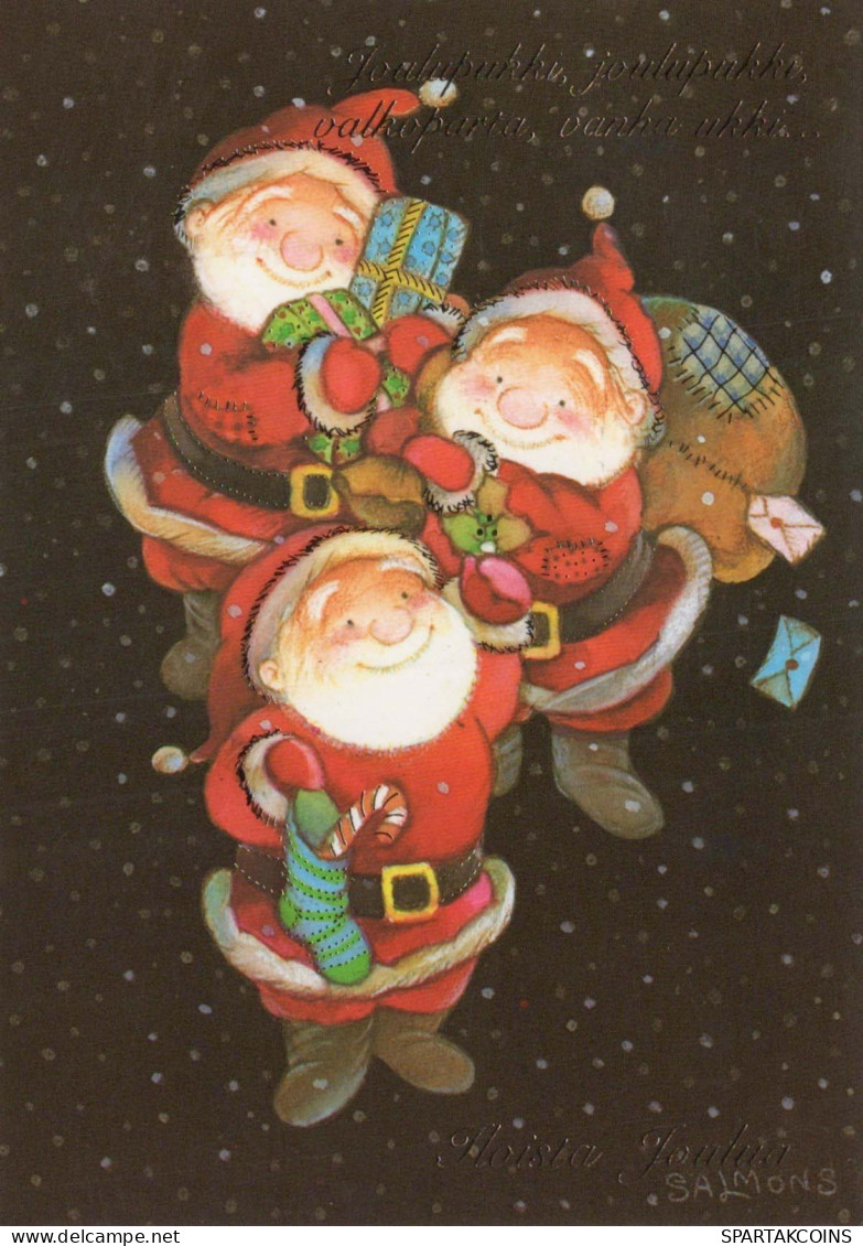 Neujahr Weihnachten GNOME Vintage Ansichtskarte Postkarte CPSM #PAY135.DE - New Year