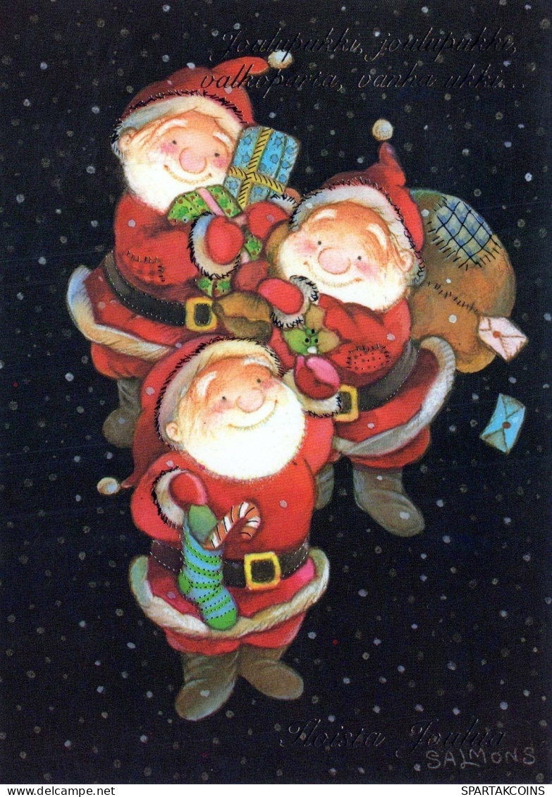 Neujahr Weihnachten GNOME Vintage Ansichtskarte Postkarte CPSM #PAY135.DE - New Year