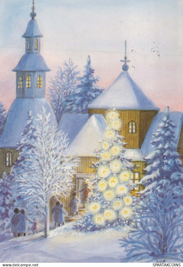 Neujahr Weihnachten Vintage Ansichtskarte Postkarte CPSM #PAW878.DE - Nouvel An