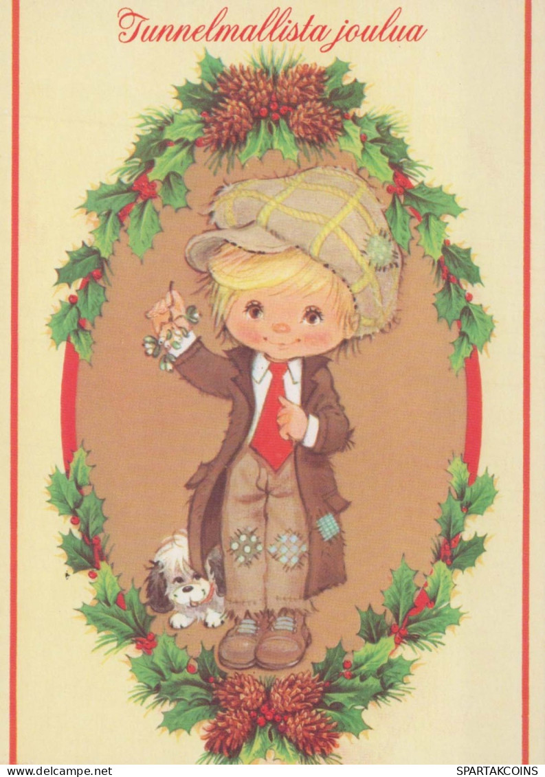 Neujahr Weihnachten KINDER Vintage Ansichtskarte Postkarte CPSM #PAW754.DE - Nouvel An