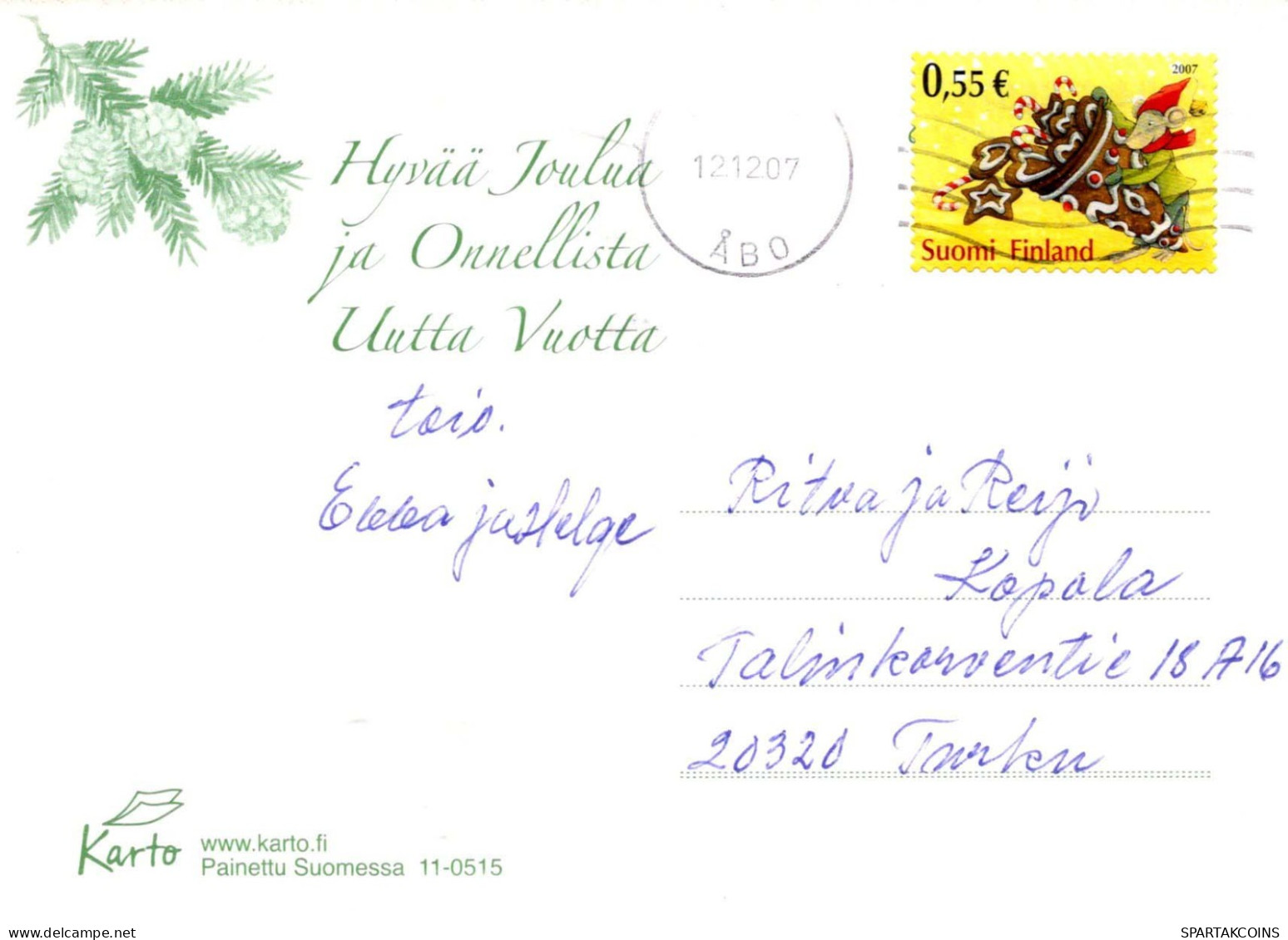 Neujahr Weihnachten KERZE Vintage Ansichtskarte Postkarte CPSM #PAV886.DE - Nouvel An