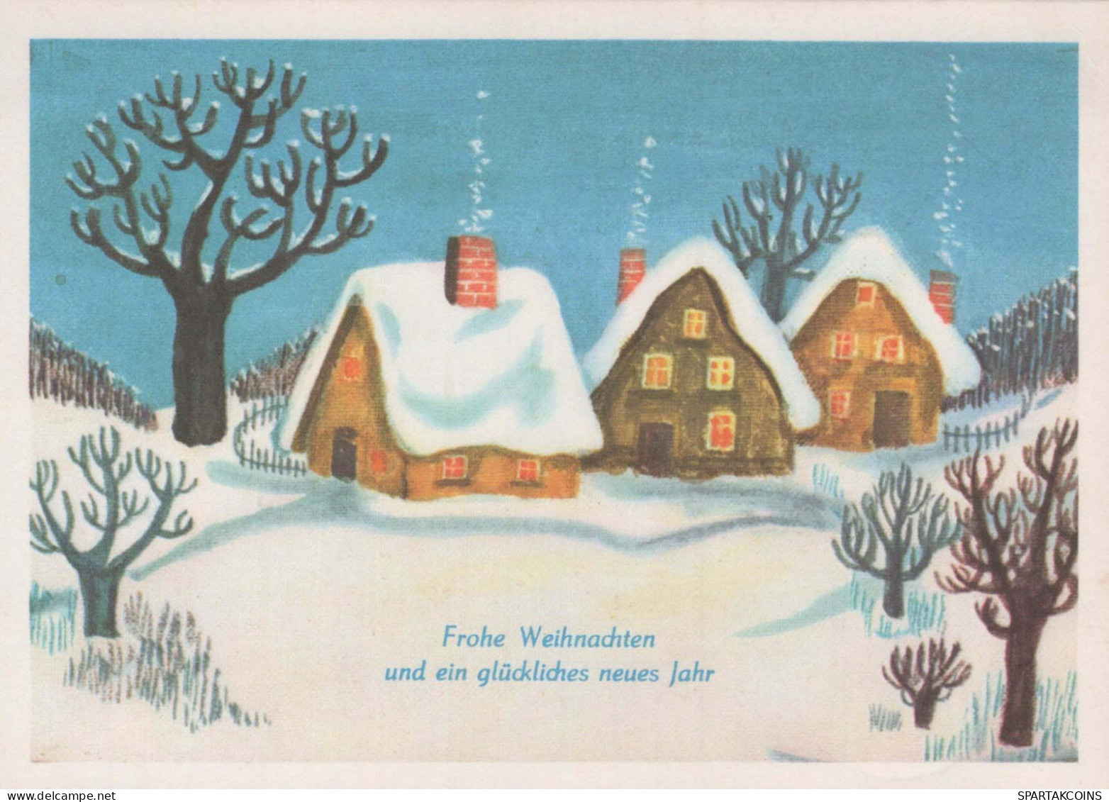 Neujahr Weihnachten Vintage Ansichtskarte Postkarte CPSM #PAV703.DE - New Year