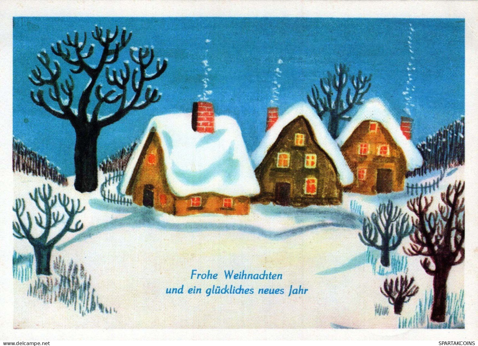 Neujahr Weihnachten Vintage Ansichtskarte Postkarte CPSM #PAV703.DE - Nouvel An