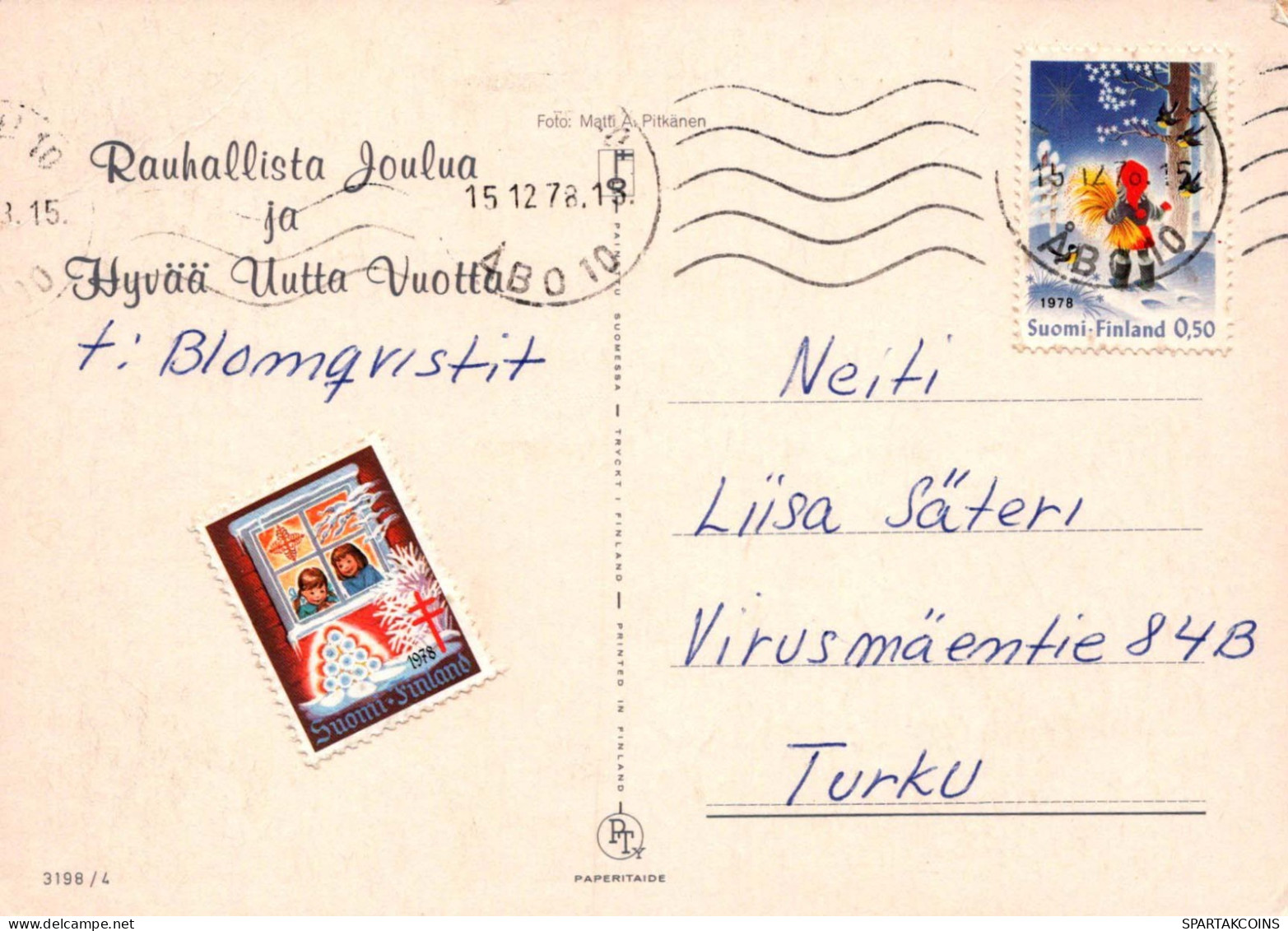 Neujahr Weihnachten KERZE Vintage Ansichtskarte Postkarte CPSM #PAV826.DE - Nouvel An