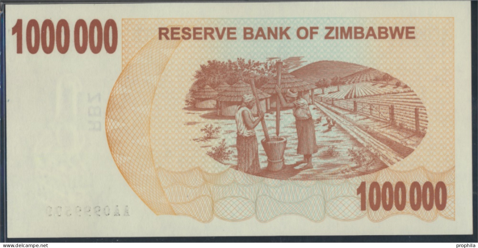 Simbabwe Pick-Nr: 53 Bankfrisch 2008 1 Mio. Dollars (9810965 - Zimbabwe