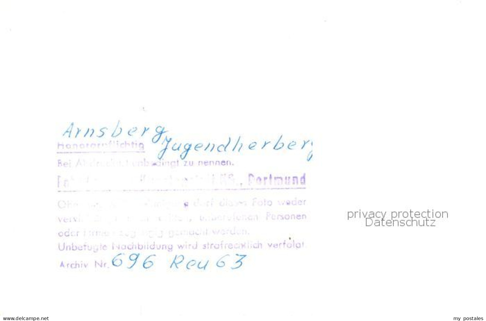 73831974 Arnsberg  Westfalen Jugendherberge  - Arnsberg