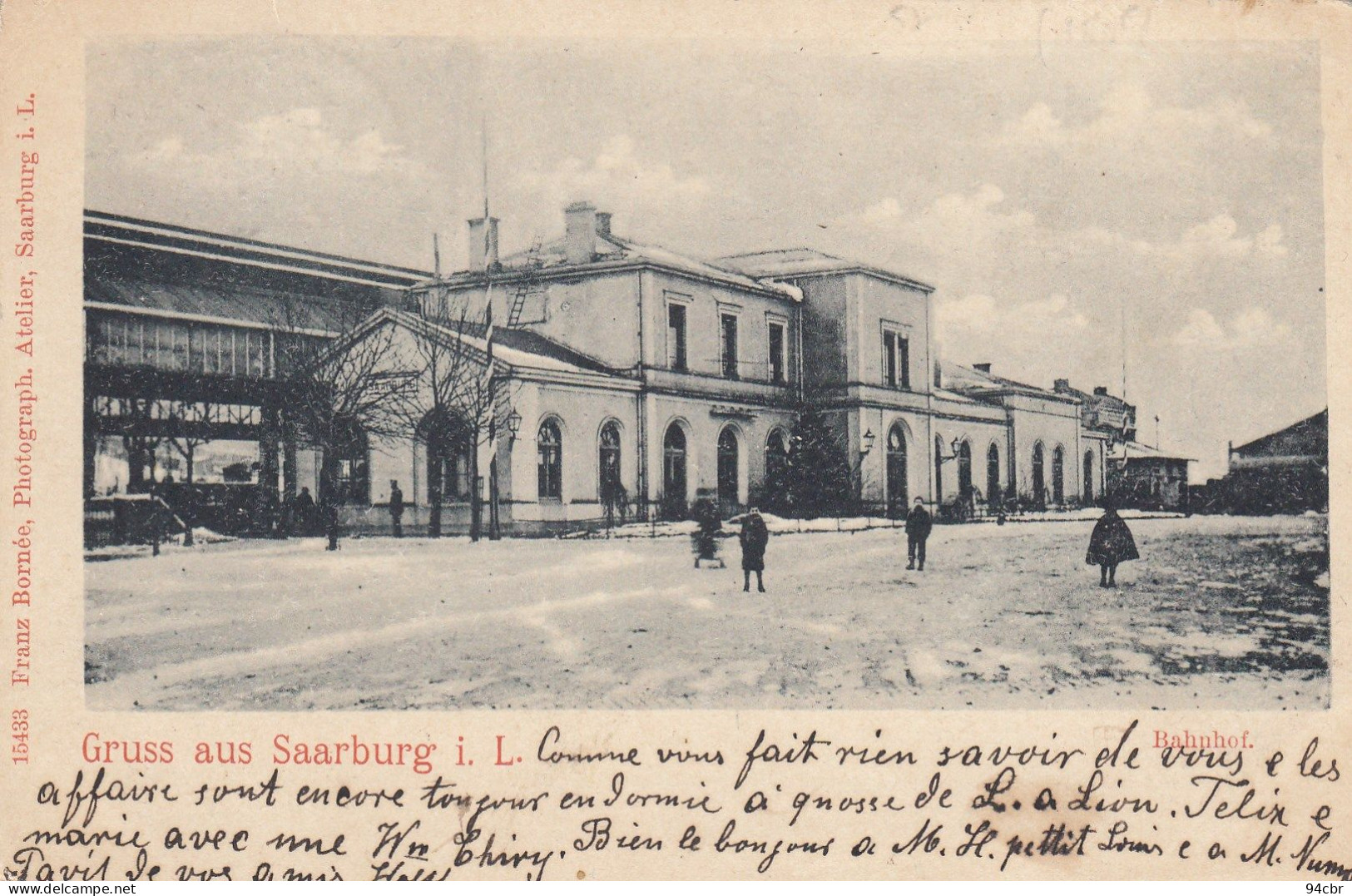 CPA (57) GRUSS AUS SARREBOURG Bahnof - Sarrebourg