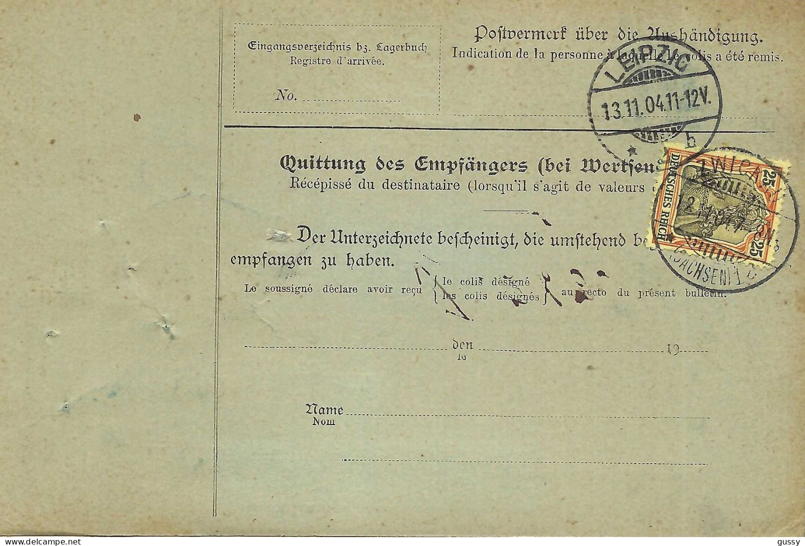 ALLEMAGNE Ca.1904: Bulletin D'Expédition CR De Schöneberg Bei Berlin Pour Genève (Suisse) - Lettres & Documents