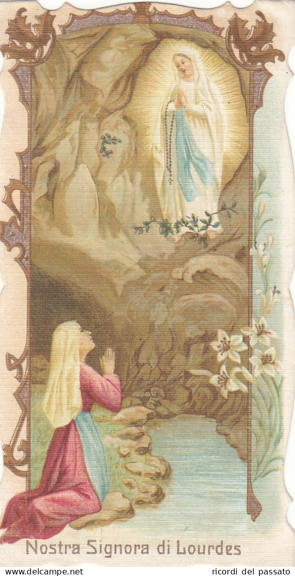 Santino Fustellato Nostra Signora Di Lourdes - Devotion Images