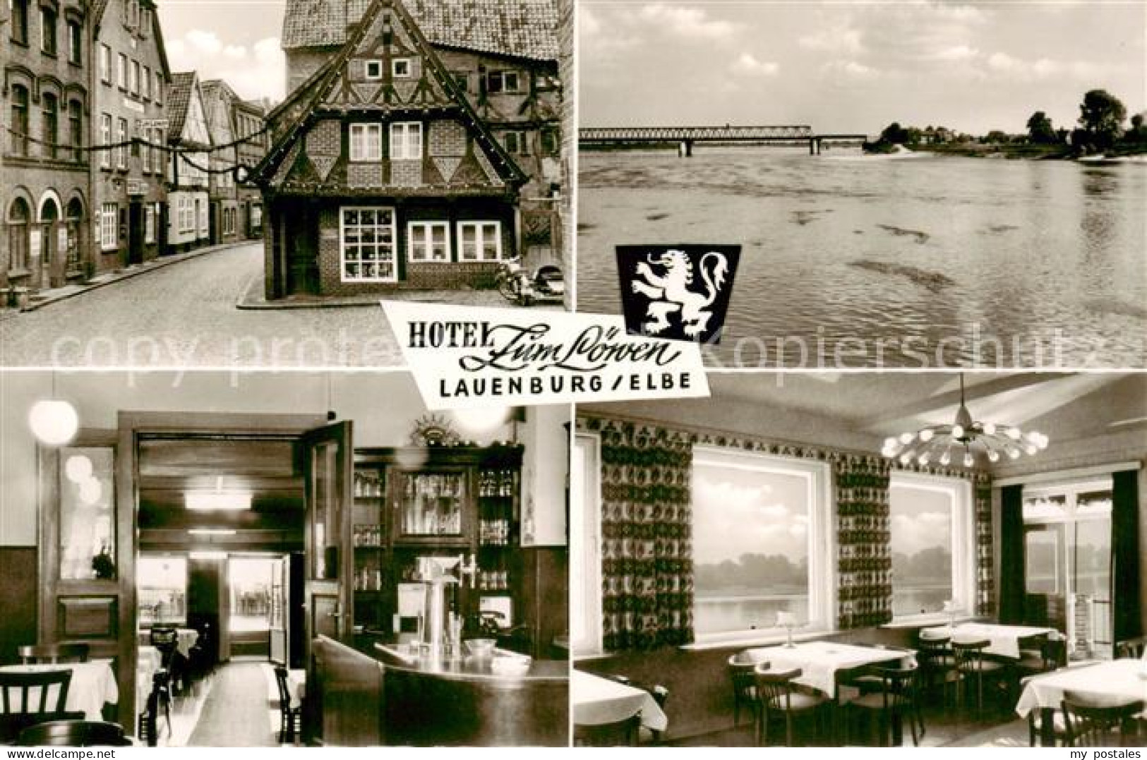 73831947 Lauenburg Elbe Hotel Zum Loewen Gastraeume Elbepartie Lauenburg Elbe - Lauenburg