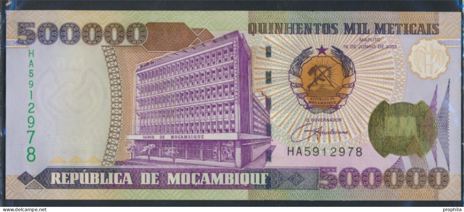 Mosambik Pick-Nr: 142 Bankfrisch 2003 500.000 Meticais (9855680 - Mozambique