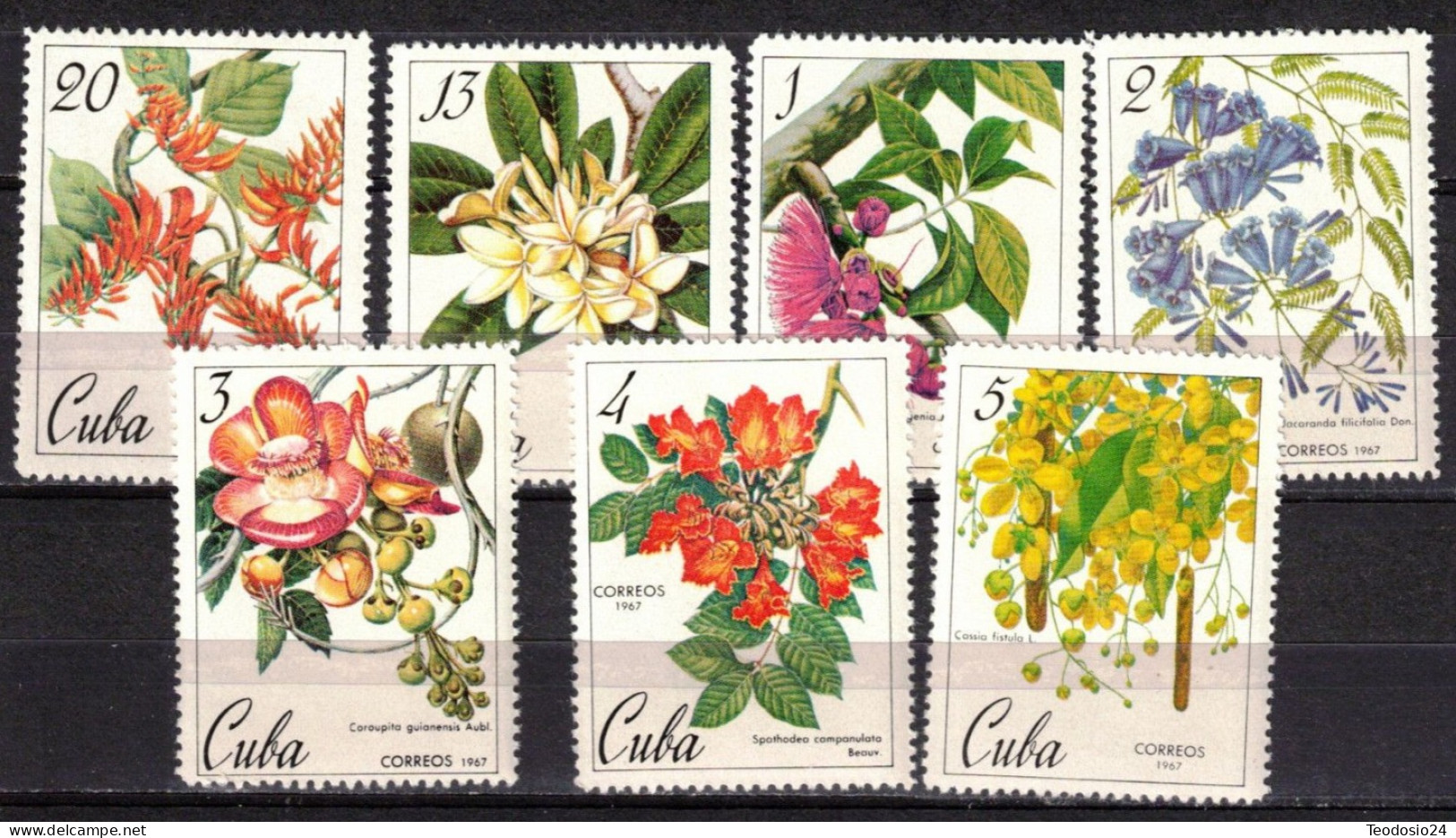 Cuba 1967  1109/15 ** - Unused Stamps