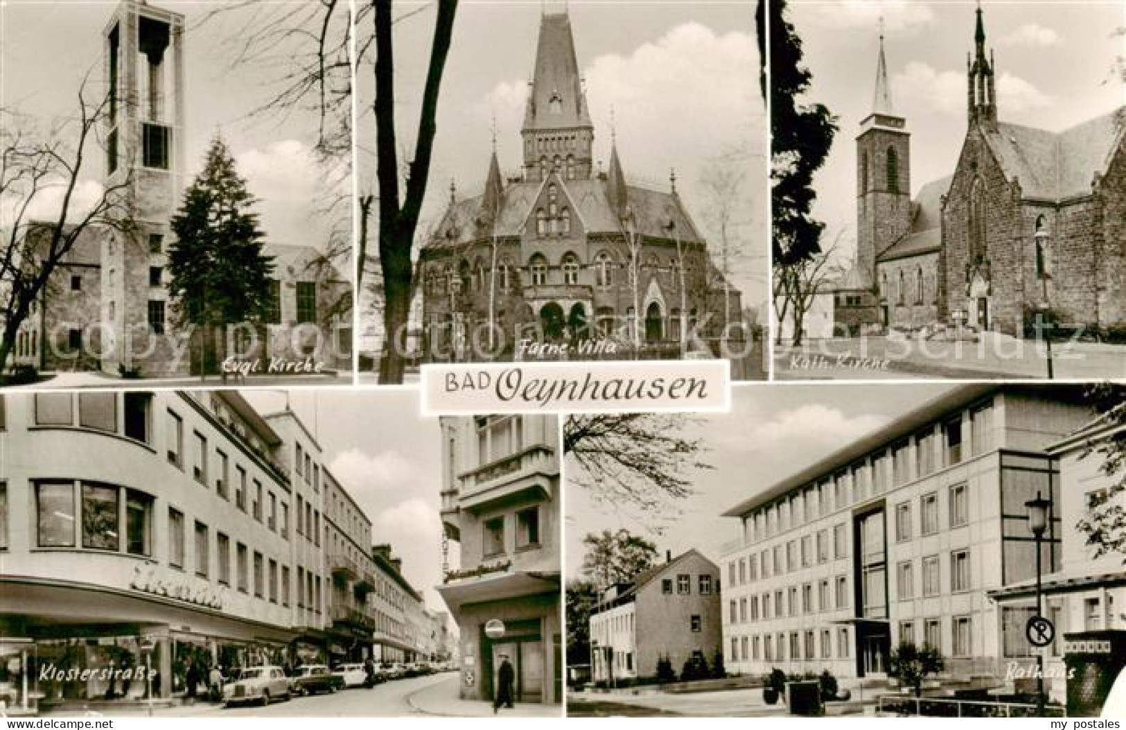 73831913 Bad Oeynhausen Ev Kirche Farne Villa Kath Kirche Klosterstrasse Rathaus - Bad Oeynhausen