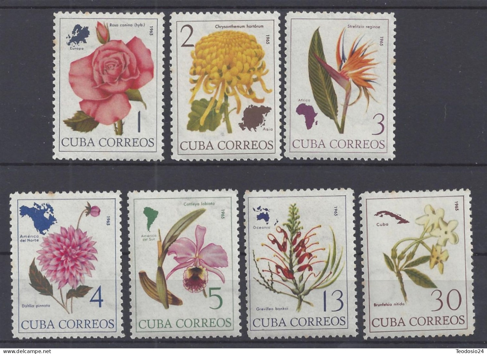 Cuba 1967  865/71 ** - Unused Stamps