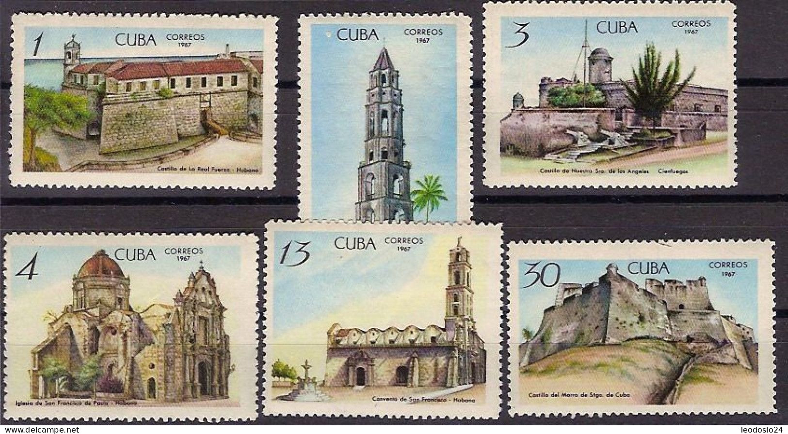 Cuba 1967  1180/5 ** - Unused Stamps